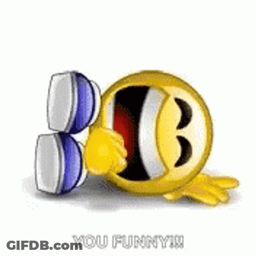 You Funny Says Laughing Emoji Meme GIF