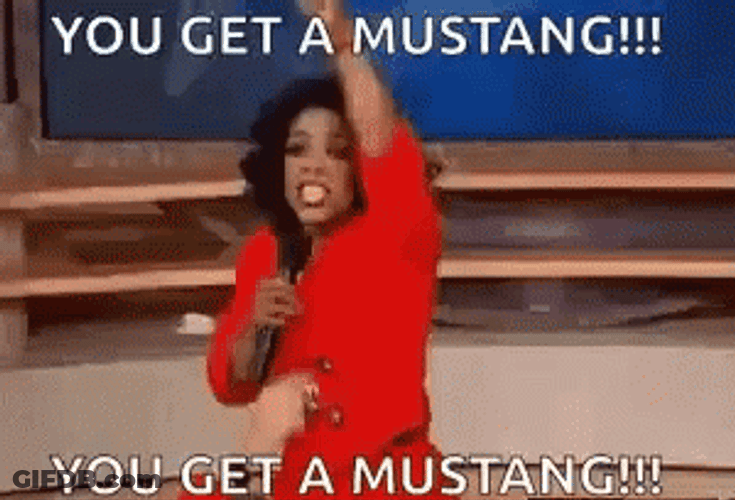 You Get A Mustang Ford GIF
