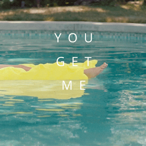 You Get Me Lady Swimming GIF