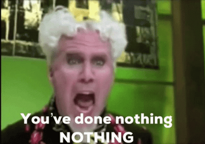You Get Nothing Mugatu Screaming GIF