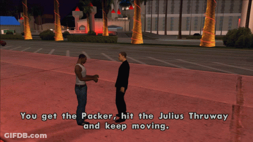 You Get The Packer Hit The Julius Thrway And Keep Moving GIF