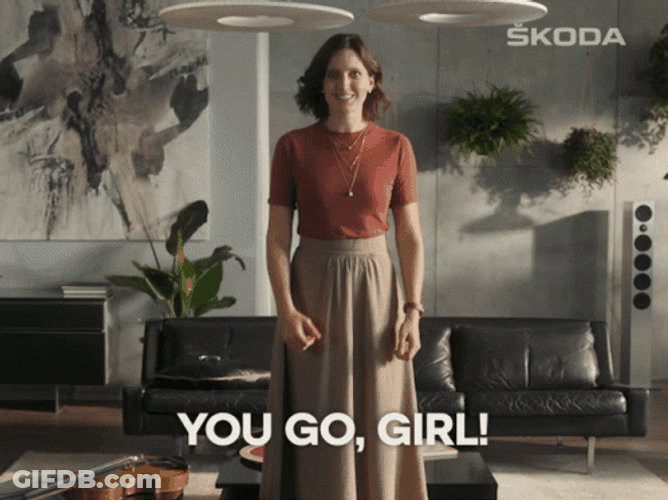 You Go Girl Lady Clap GIF