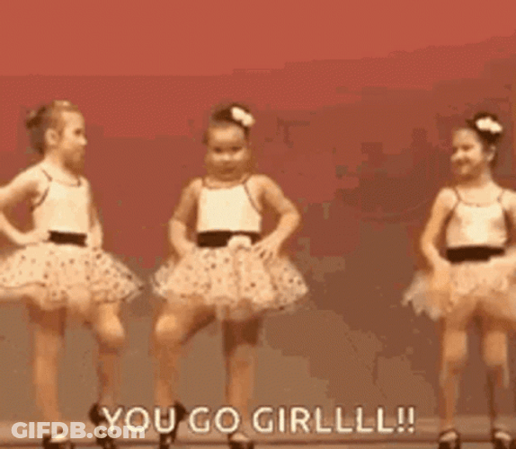 You Go Girl Little Kid GIF