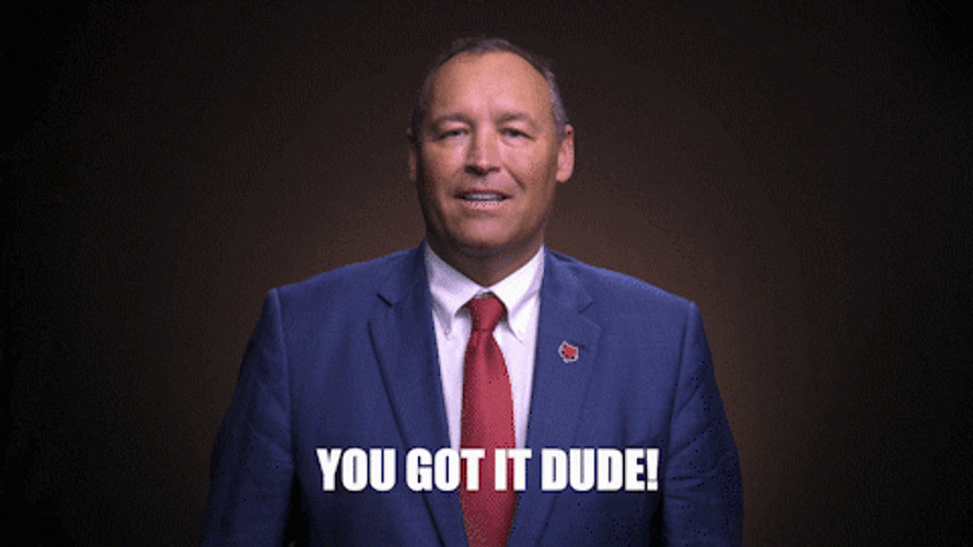You Got It Dude Red Wolves GIF