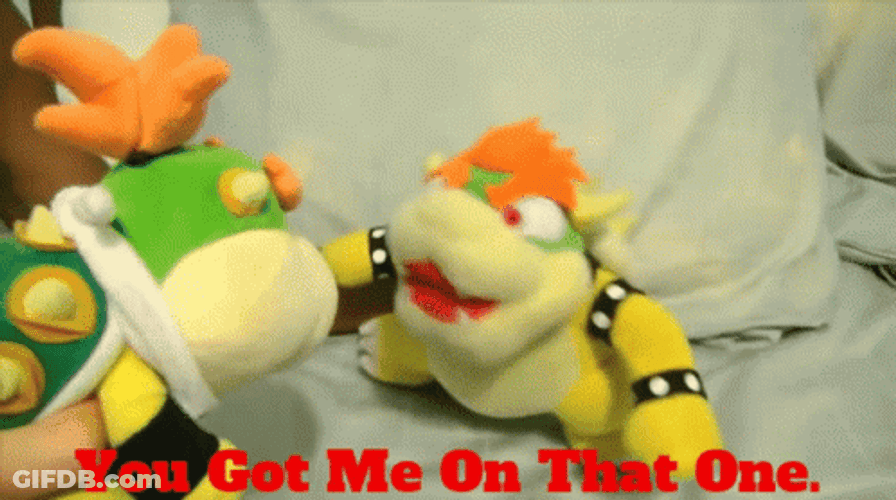 You Got Me Bowser Puppet Super Mario GIF