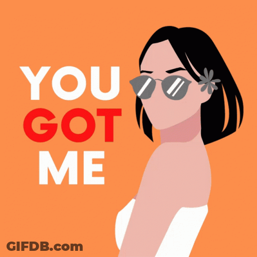 You Got Me Cartoon Lady Mobile Art GIF