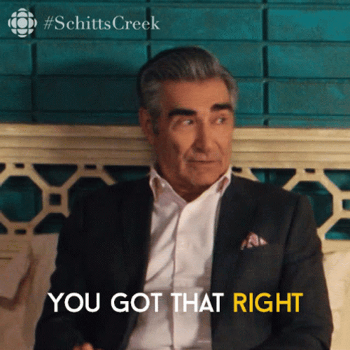 You Got That Right Johnny Rose GIF