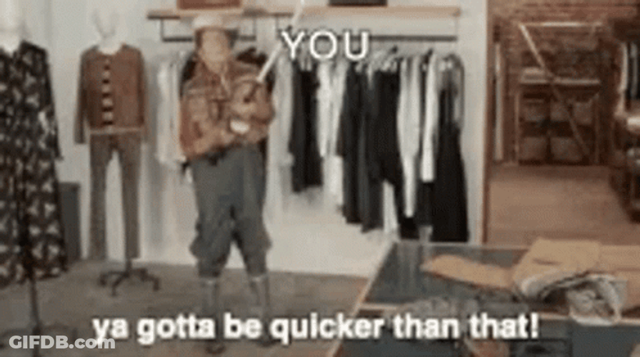 You Gotta Be Quicker Than That Geico Advertisement GIF