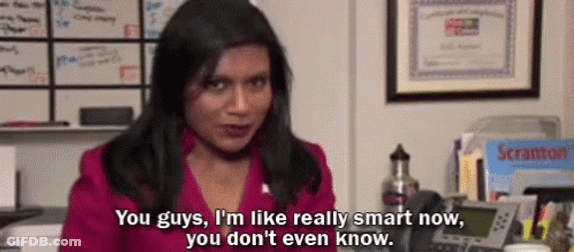 You Guys Im Smart Mindy Kaling GIF