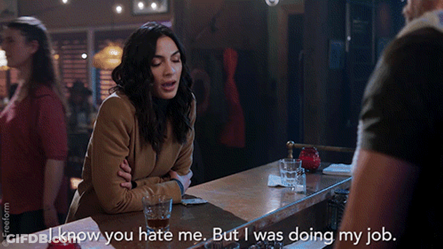 You Hate Me I Was Doing My Job GIF