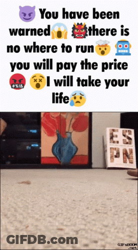 You Have Been Warned No Where To Run GIF