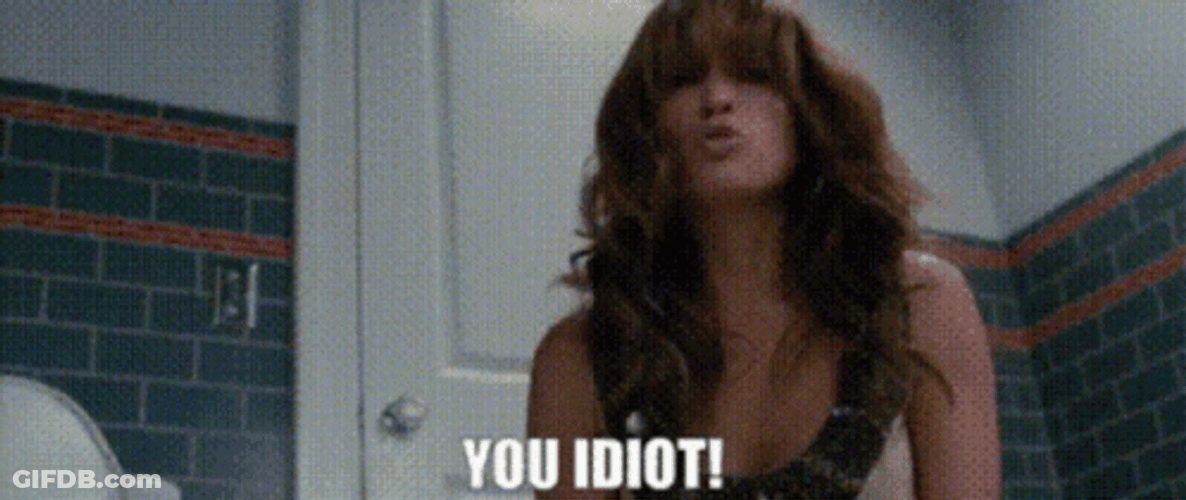 You Idiot Scream Girl GIF
