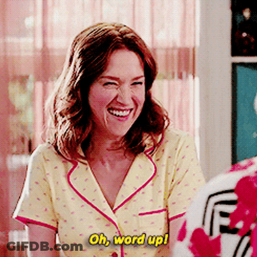 You Keep Using That Word Ellie Kemper Word Up GIF