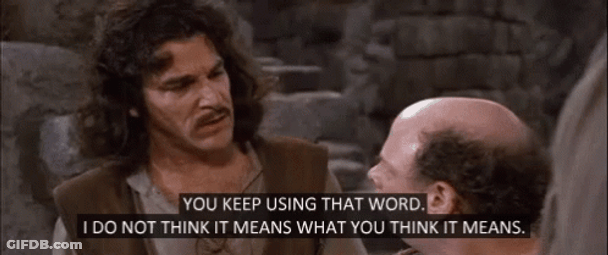 You Keep Using That Word The Princess Bride GIF