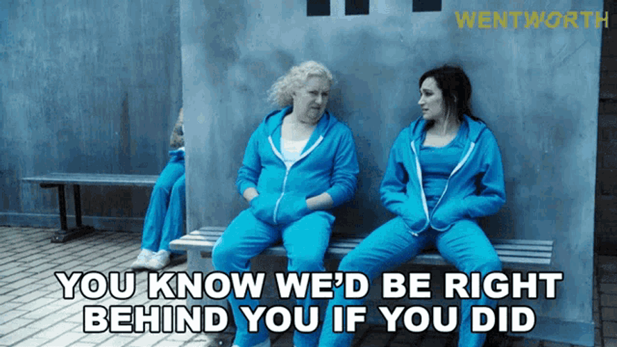 You Know Wed Be Right Behind You If You Did Liz Birdsworth GIF