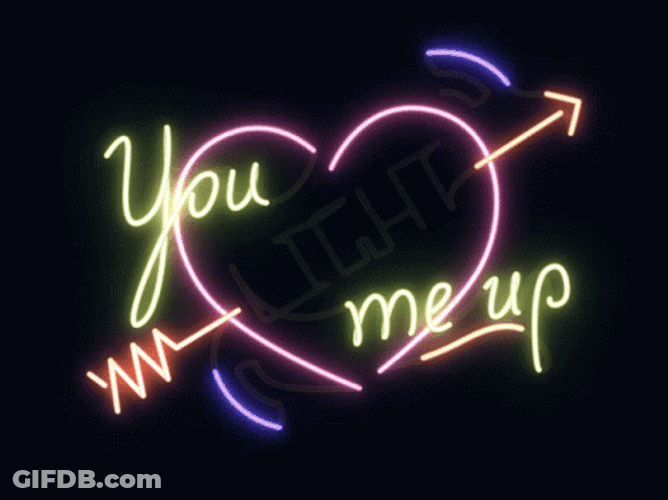 You Light Me Up Heart  Love Struck GIF