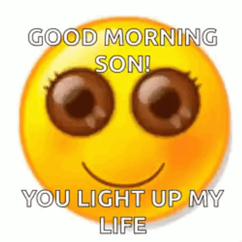 You Light Up My Life Good Morning Emoji GIF
