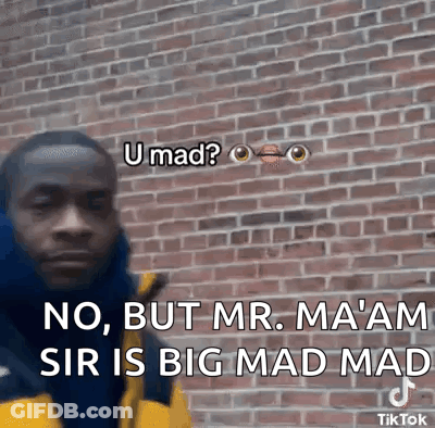 You Mad Funny GIF