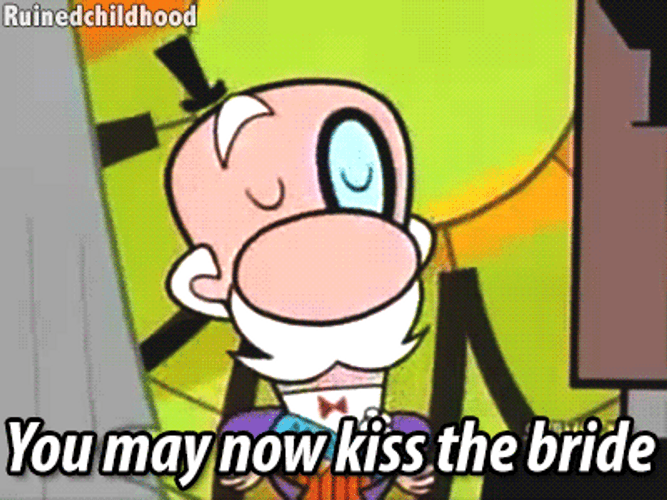You May Kiss The Bride GIF