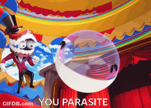 You Parasite Cartoon Character GIF