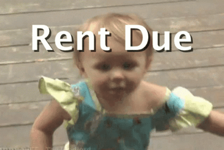 You Pay Now Rent Due Baby Girl GIF