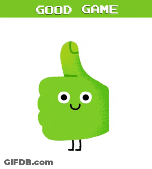 You Play To Win The Game Green Thumb GIF