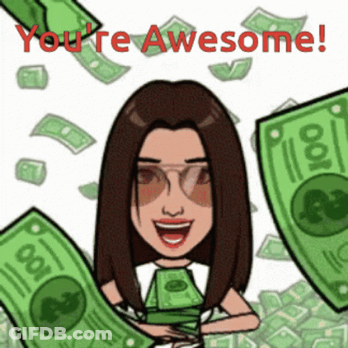 You're Awesome Material Girl GIF