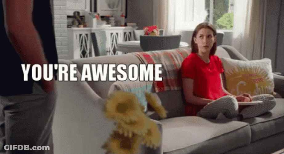 You're Awesome Sarcastic Eden Sher GIF