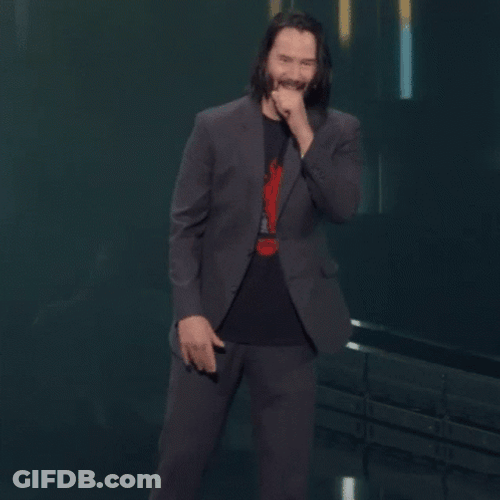 You're Breathtaking Keanu Reeves GIF