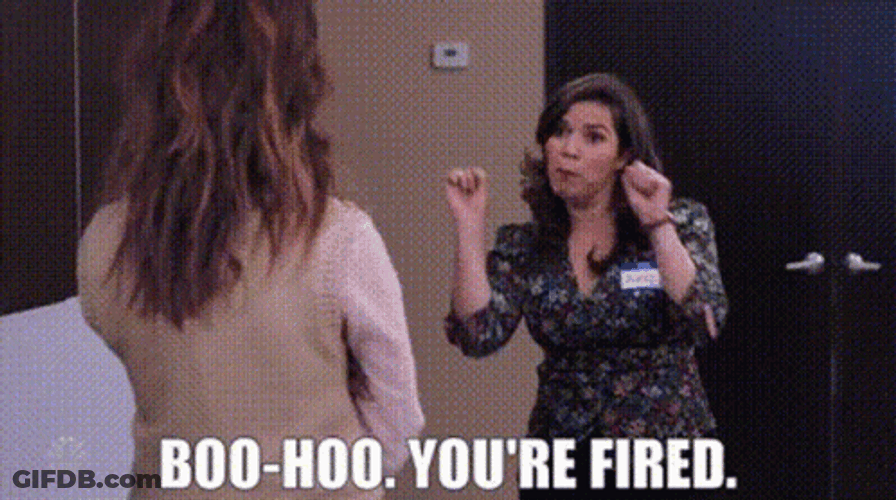 You're Fired Amy Sosa Superstore GIF