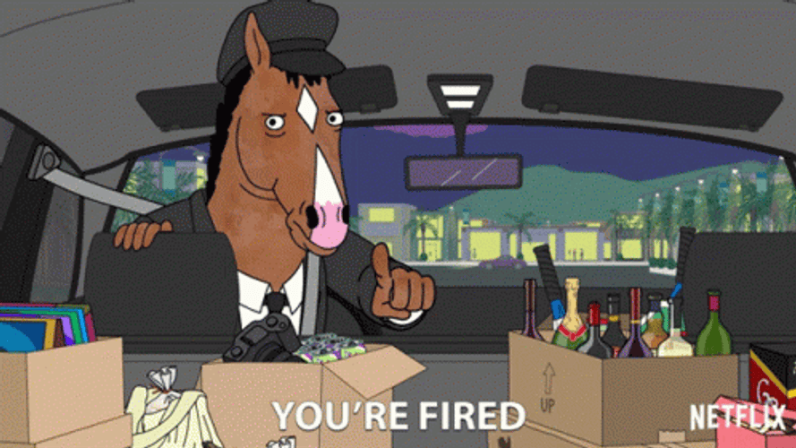 You're Fired Bojack Horseman GIF