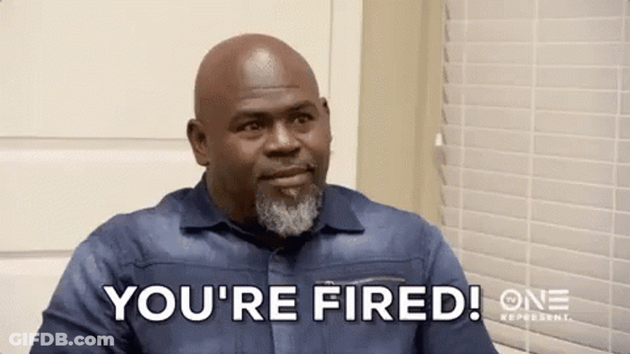 You're Fired David Mann GIF