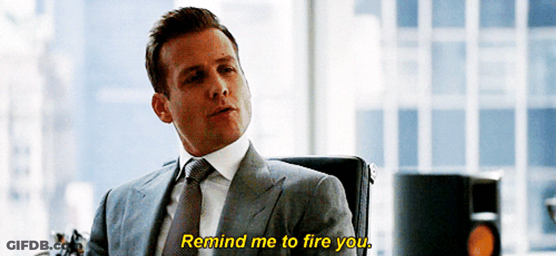 You're Fired Harvey Specter Suits GIF