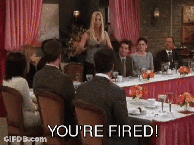 You're Fired Phoebe Buffay GIF