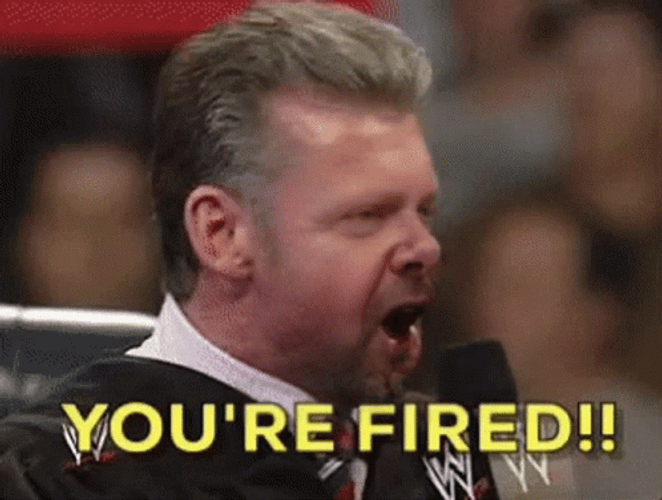 You're Fired Vince McMahon Face Swap GIF