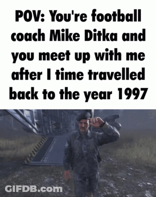 You're Football Coach Big Mike Ditka GIF