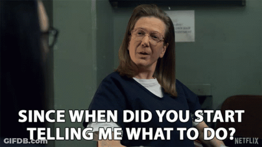 You're Not My Supervisor Carol Denning GIF