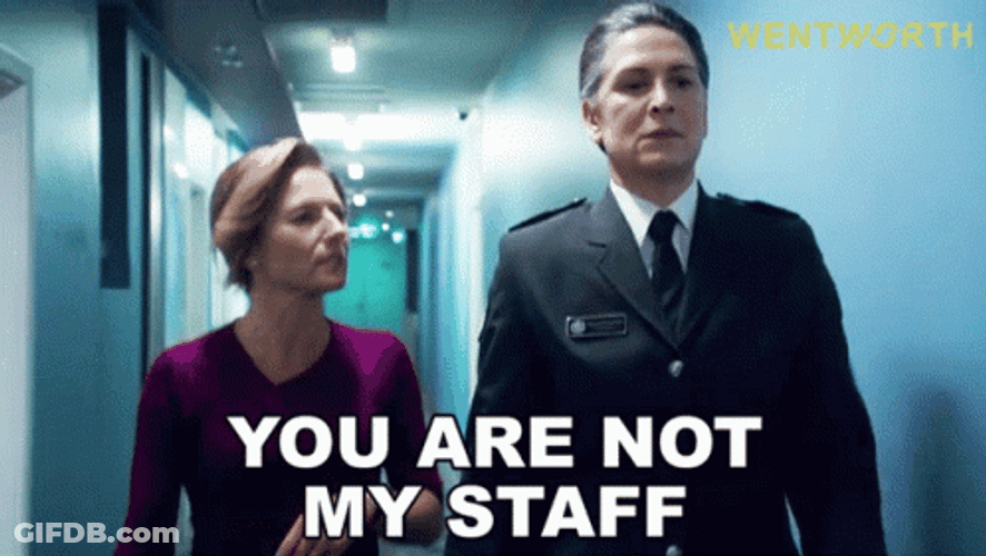 You're Not My Supervisor Woman GIF