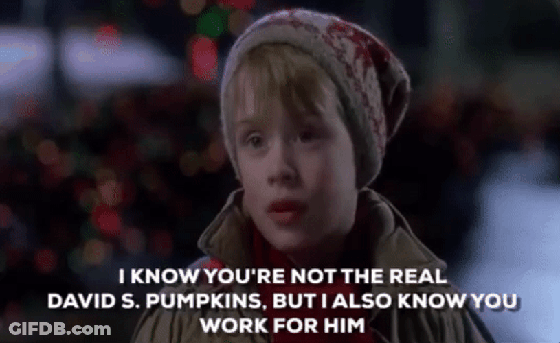 You're Not Real David S Pumpkins GIF