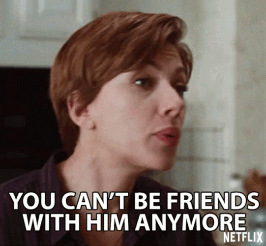 You're Not That Guy Pal Scarlet Johansson GIF