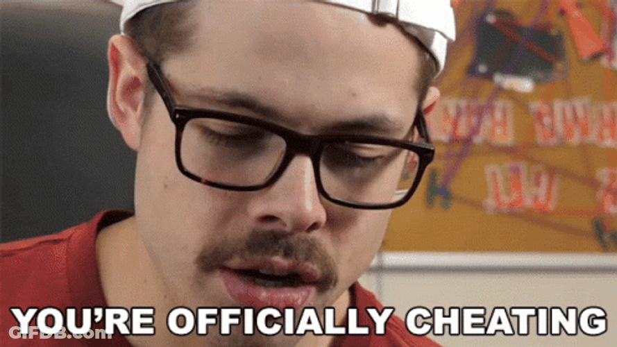 You're Officially Cheating GIF