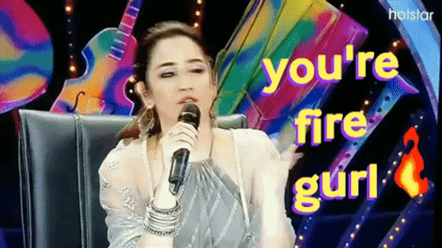 You're On Fire Girl Critique GIF