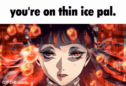 You're On Thin Ice Pal GIF