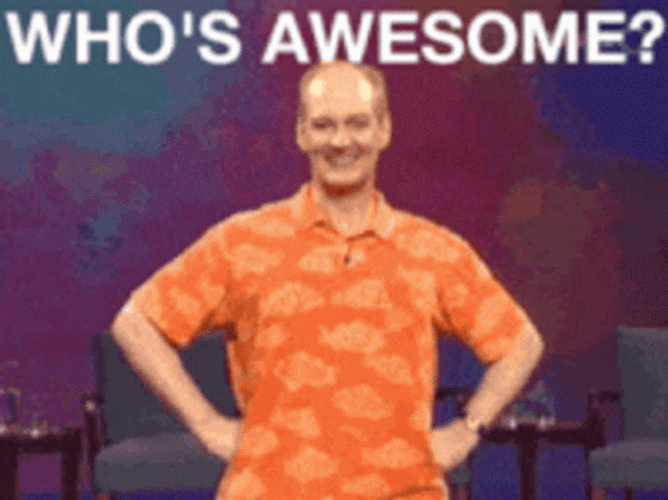 You're Simply The Best Orange Shirt Man GIF