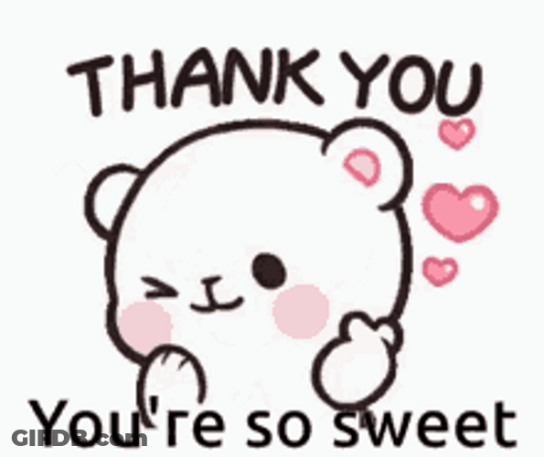 You're So Sweet Cute Bear GIF