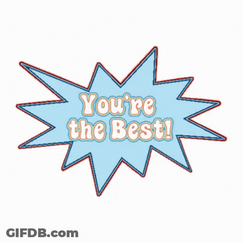 You're The Best Animated Text GIF