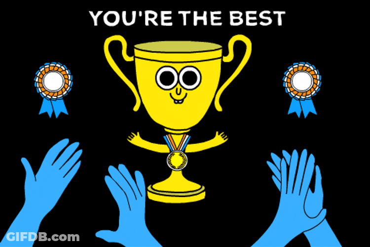 You're The Best Clapping At Trophy GIF