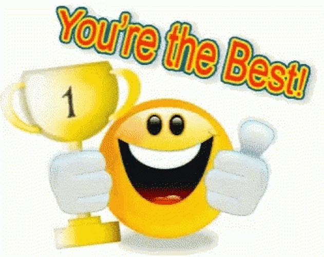 You're The Best Happy Emoji GIF