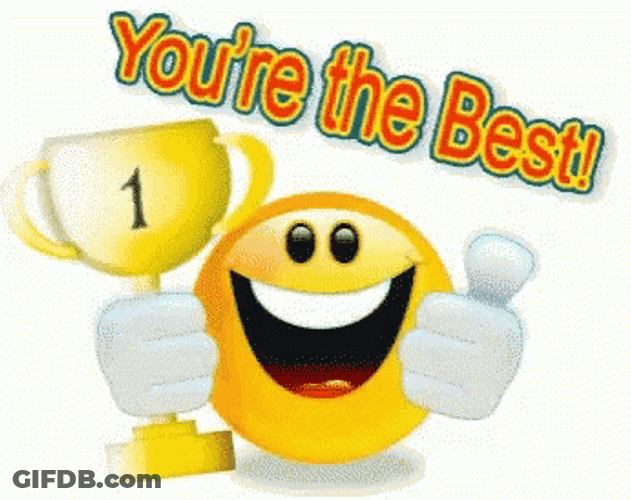 You're The Best Smiley Emoji GIF
