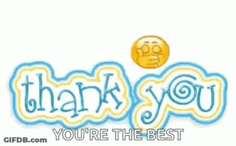 You're The Best Thank You GIF